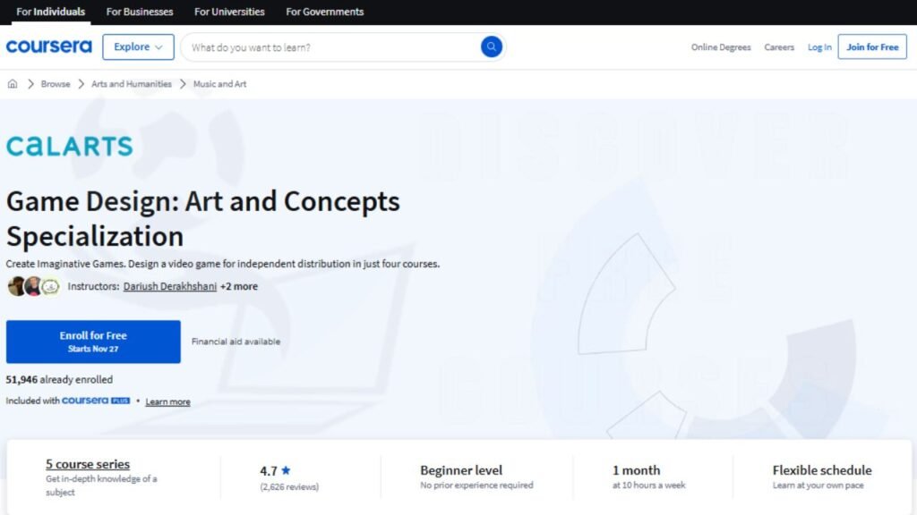 Free Game Design Courses