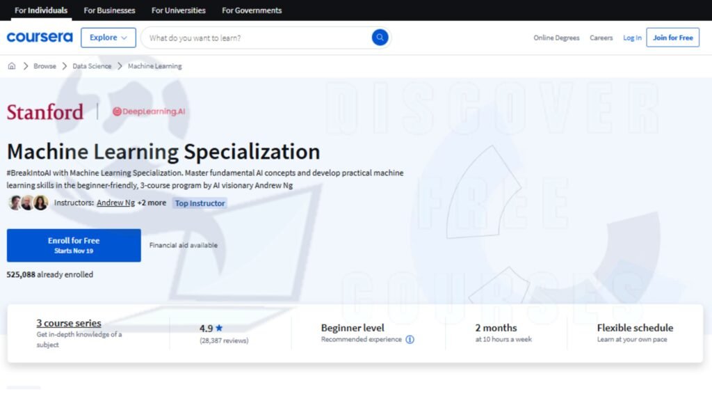 Free Machine Learning Courses
