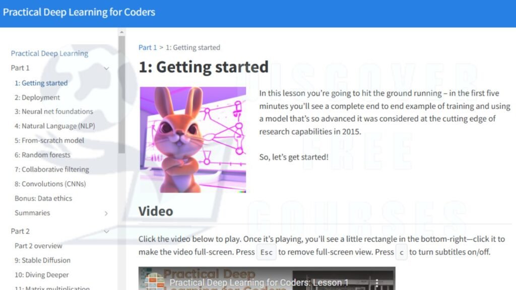 Free Deep Learning Courses
