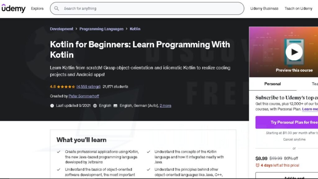 Free Kotlin Courses