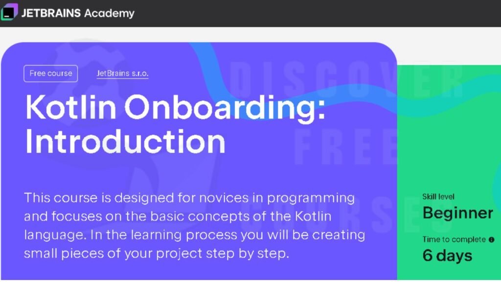 Free Kotlin Courses