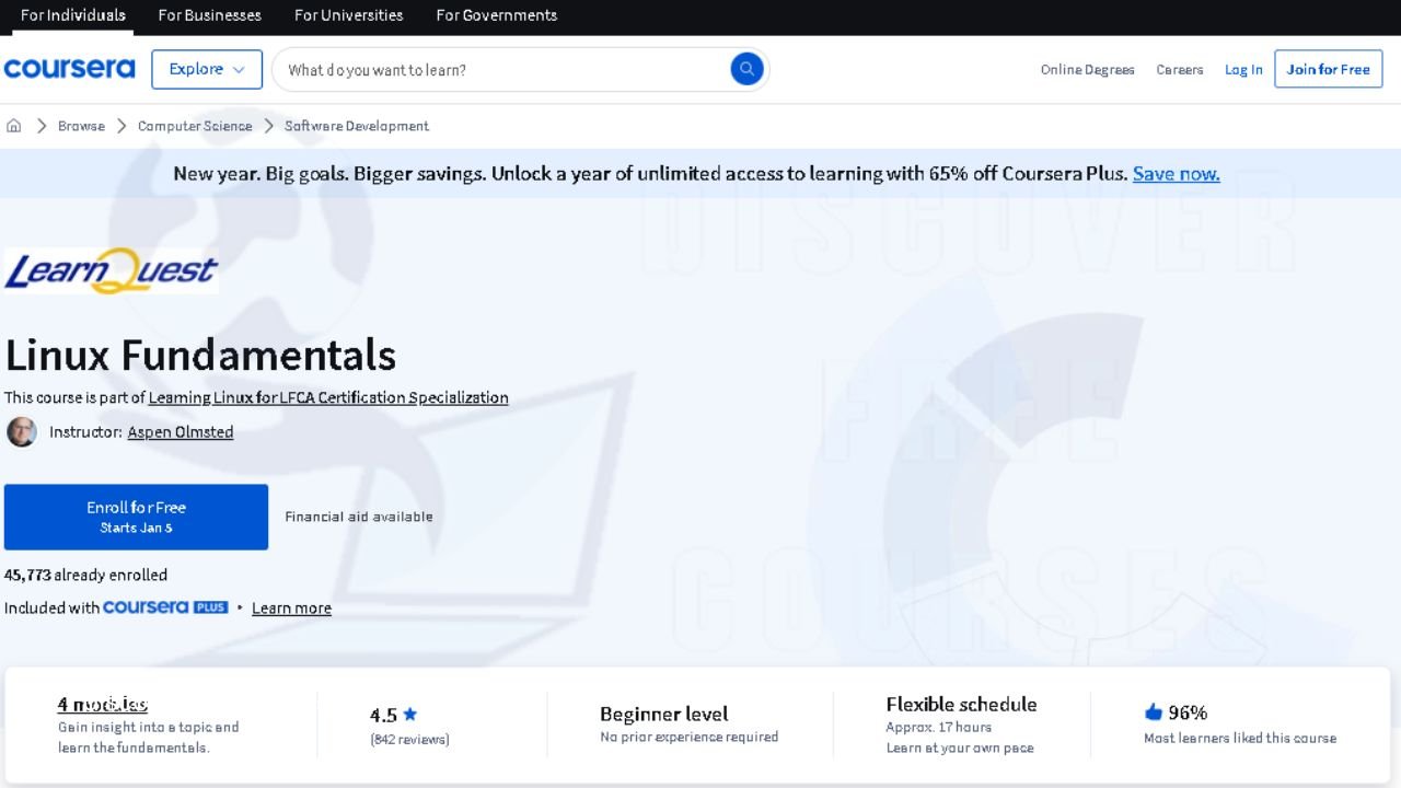 free linux courses