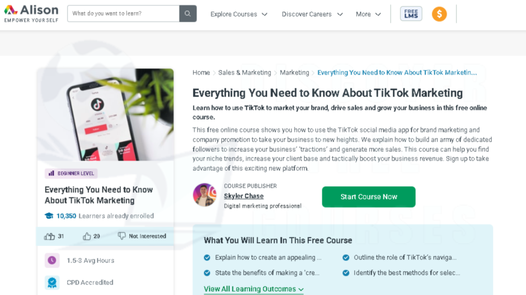 Free TikTok Marketing Courses