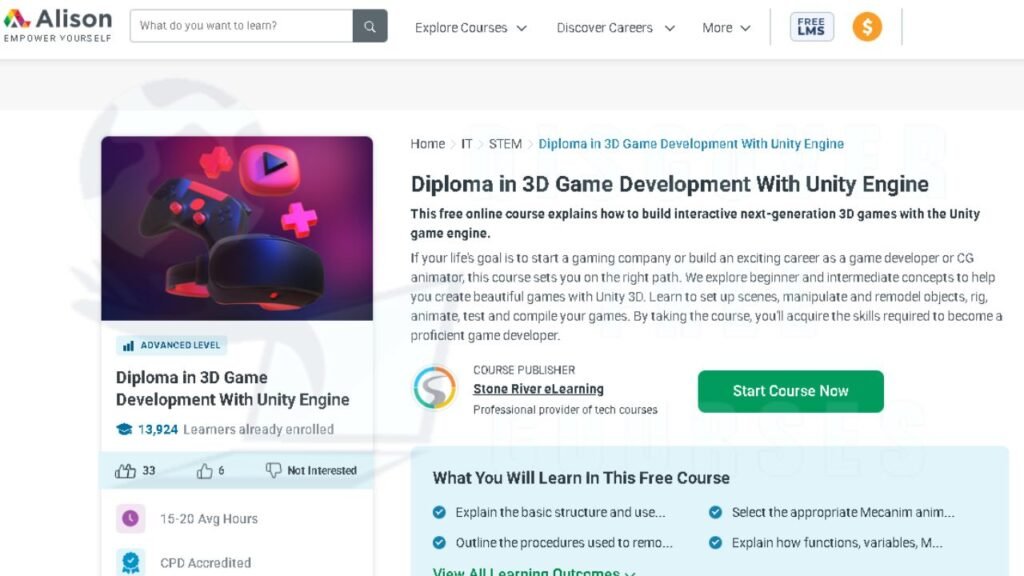Free 3D Game Development Courses