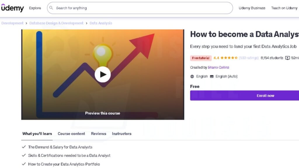 Free Data Analytical Courses