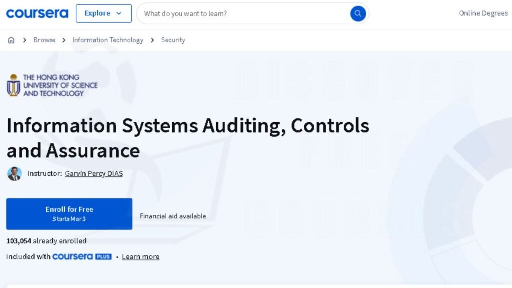 Free IT Auditing Courses