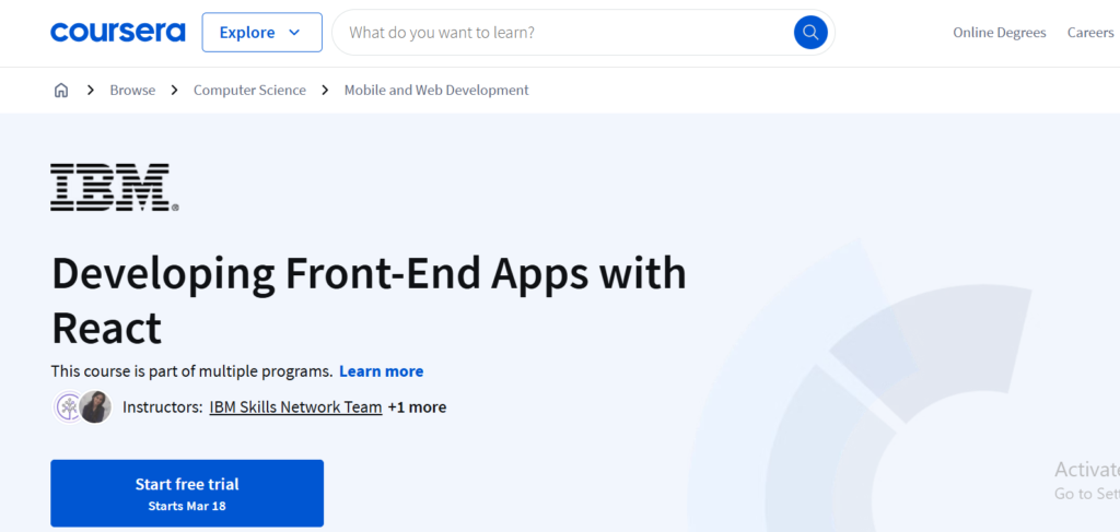 Free React JS Courses